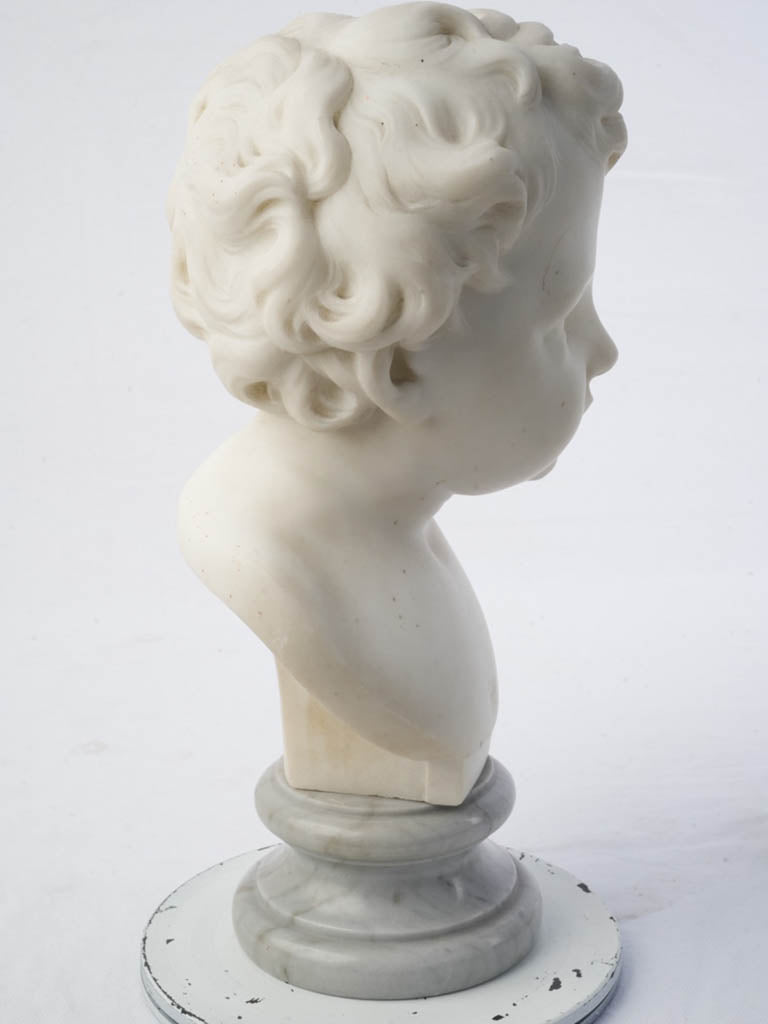 Classic white marble bust