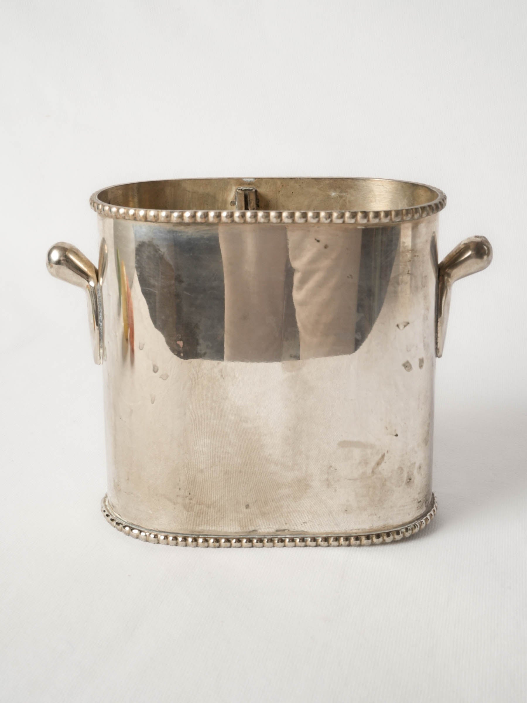 Vintage Pottery Silver-Plated Double Bottle Wine Cooler