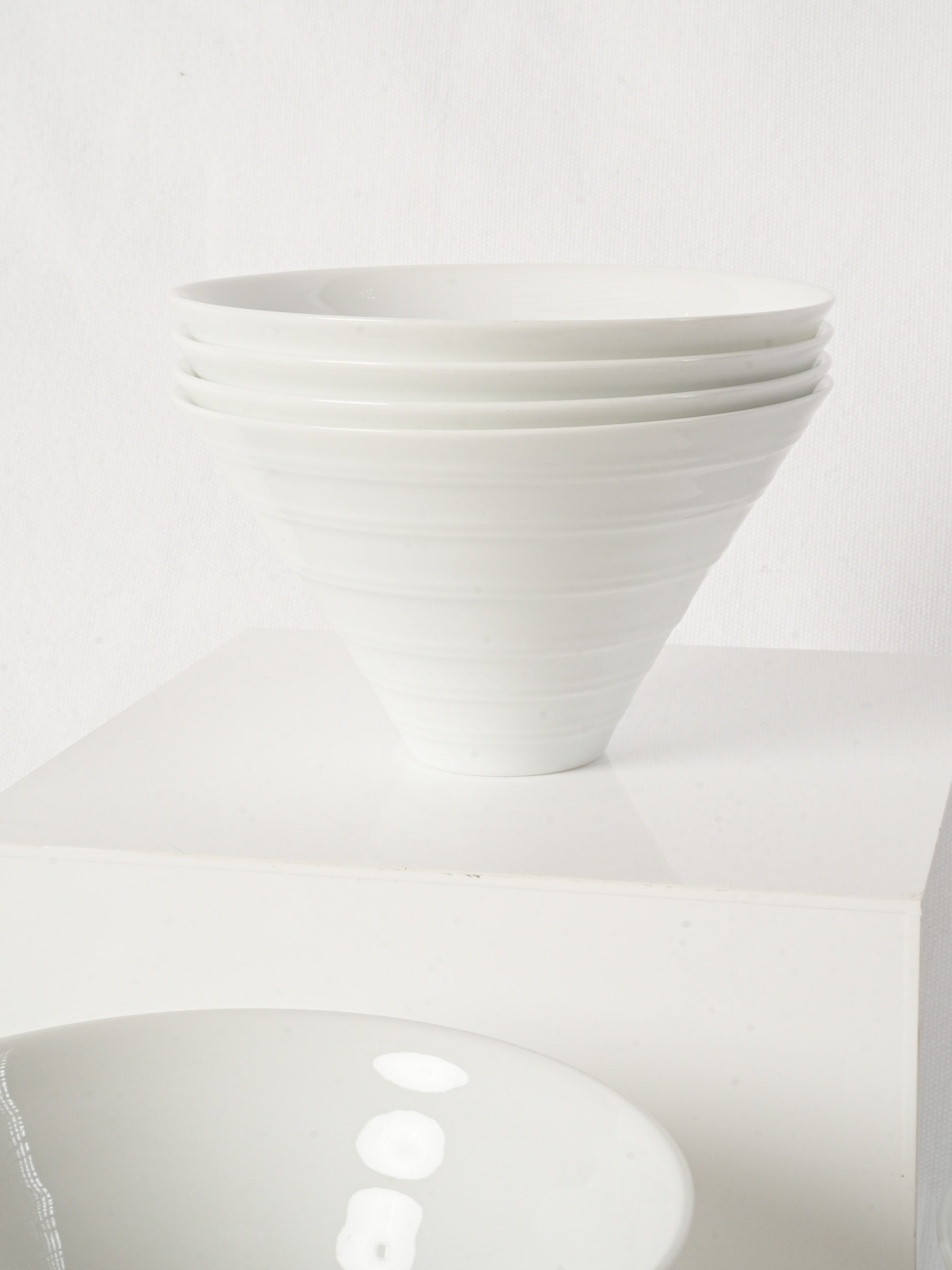 Set of 12 Vintage Bernardaud Limoges Porcelain Bowls