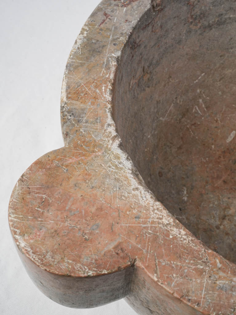 Sturdy four-handled stoneware  