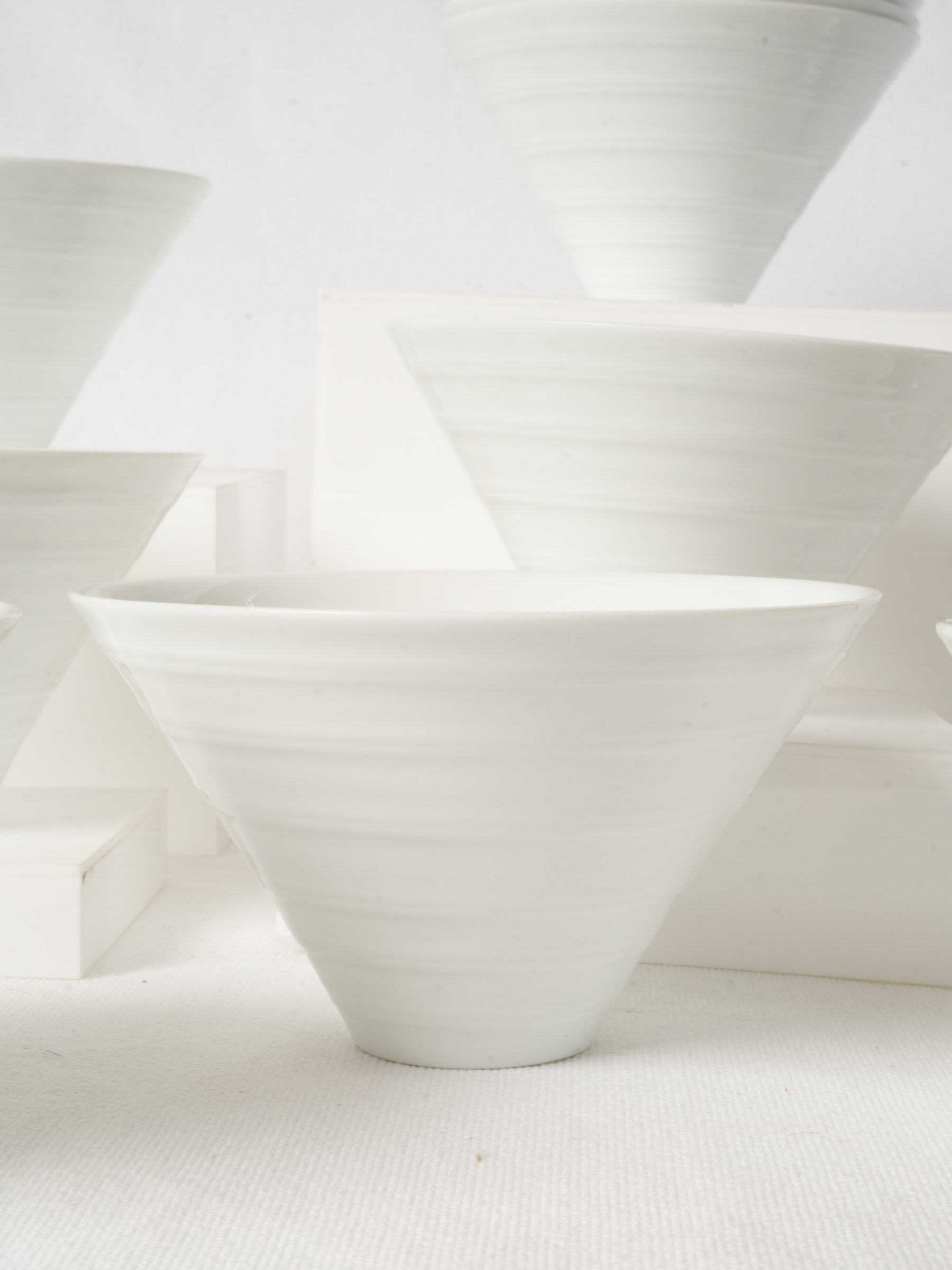 Set of 12 Vintage Bernardaud Limoges Porcelain Bowls