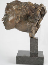 Provencal Mistral-inspired bronze bust