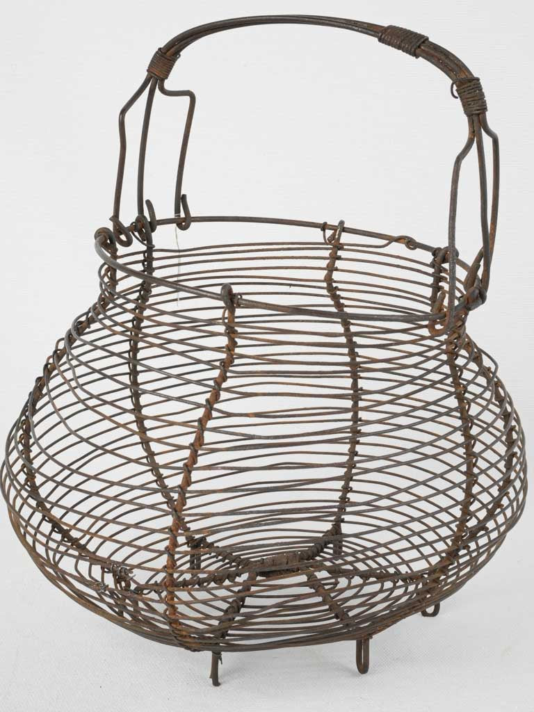 Time-worn country style salad basket