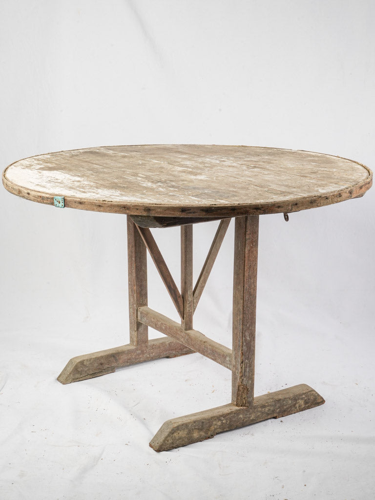 Rustic Early 20th Century French Fir Winegrower’s Table - 43¼"