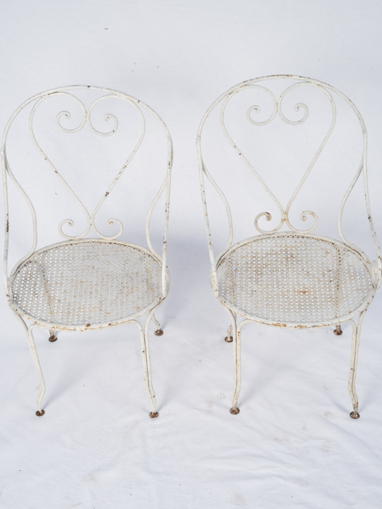 Rustic Outdoor Children's Iron Seating