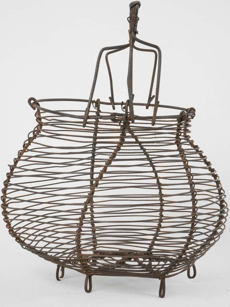 Charming rustic wire egg basket