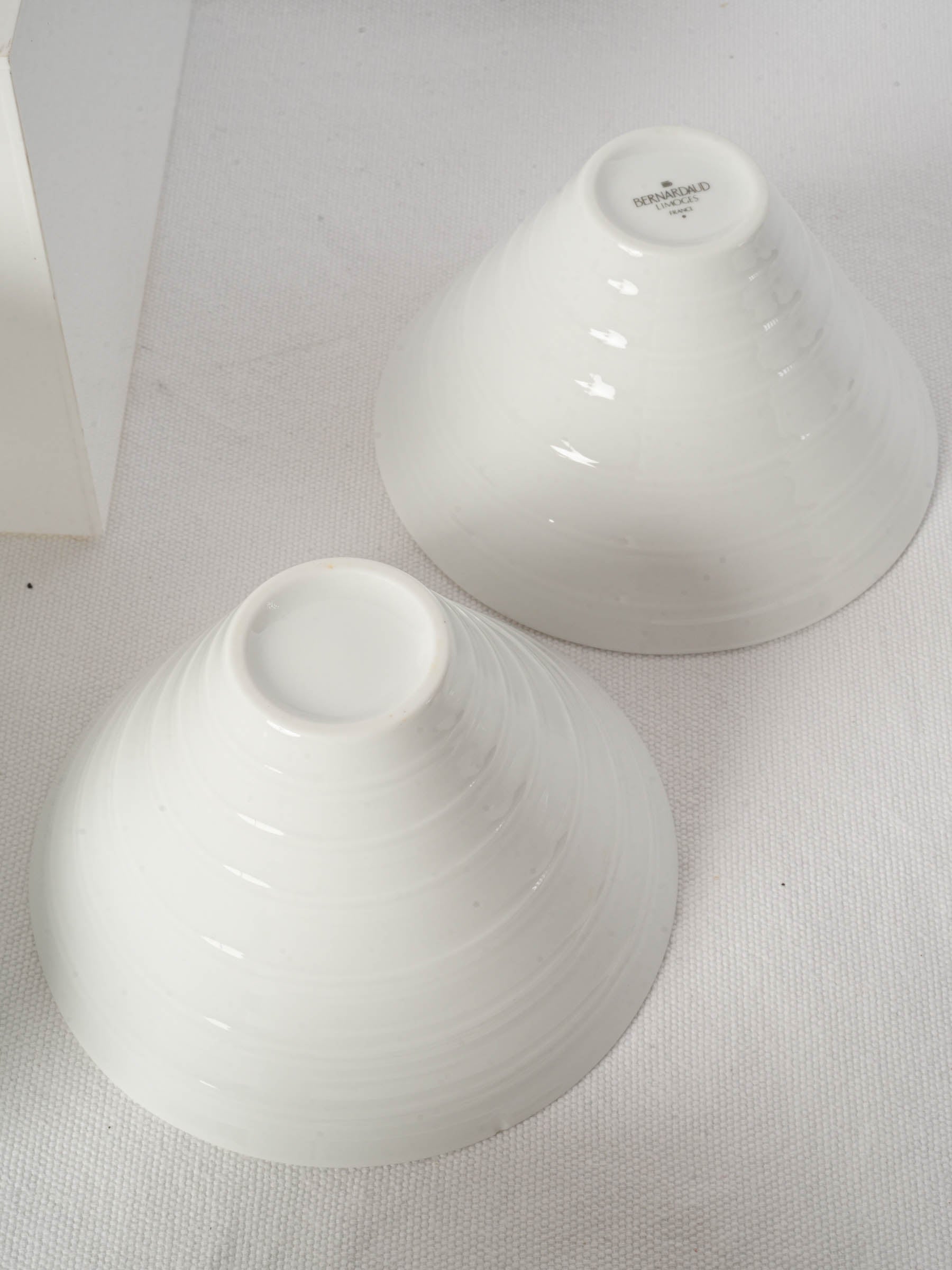 Set of 12 Vintage Bernardaud Limoges Porcelain Bowls