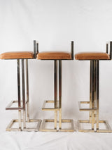 3 Maison Jansen barstools - 1970s - 37½"