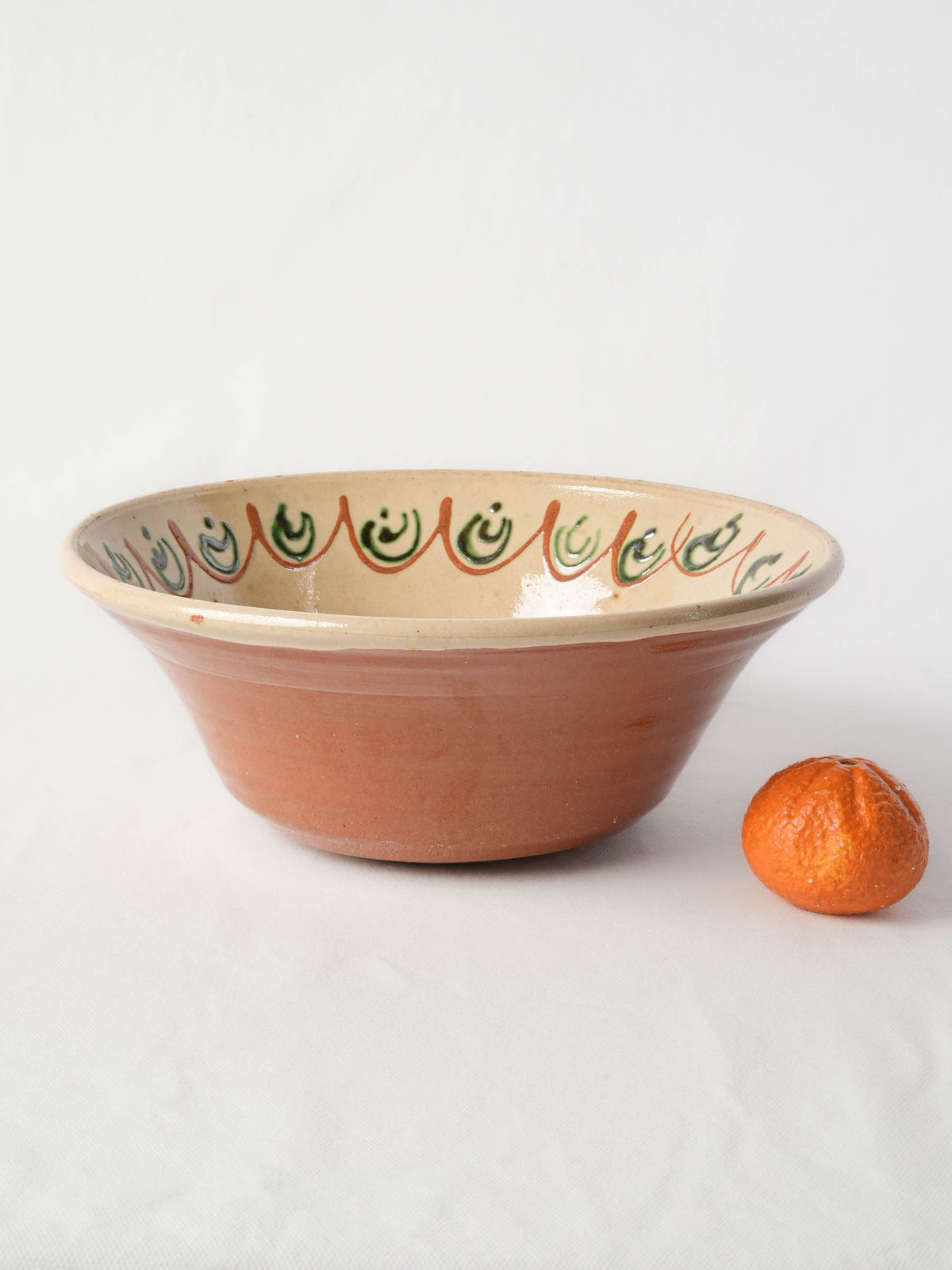 Mid-20th-Century Savoie Pottery Salad Bowl - 11¾"