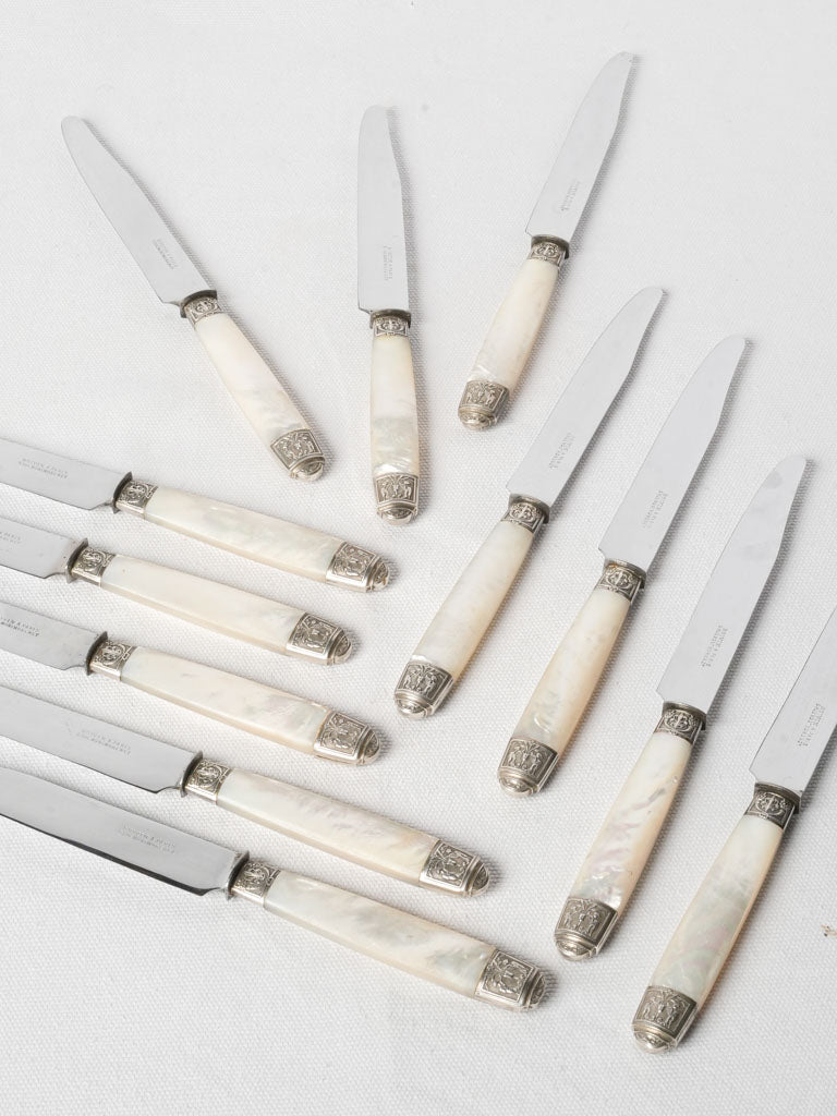 Elegant vintage table knives set  