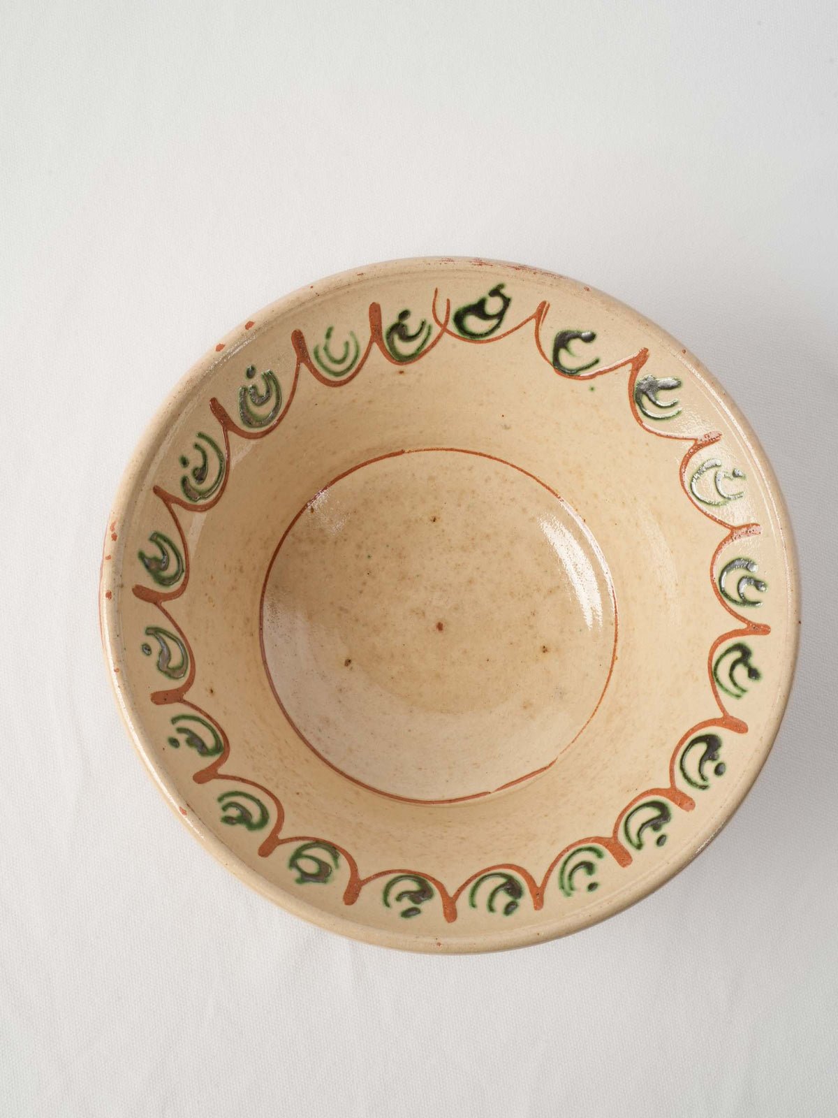 Mid-20th-Century Savoie Pottery Salad Bowl - 11¾"