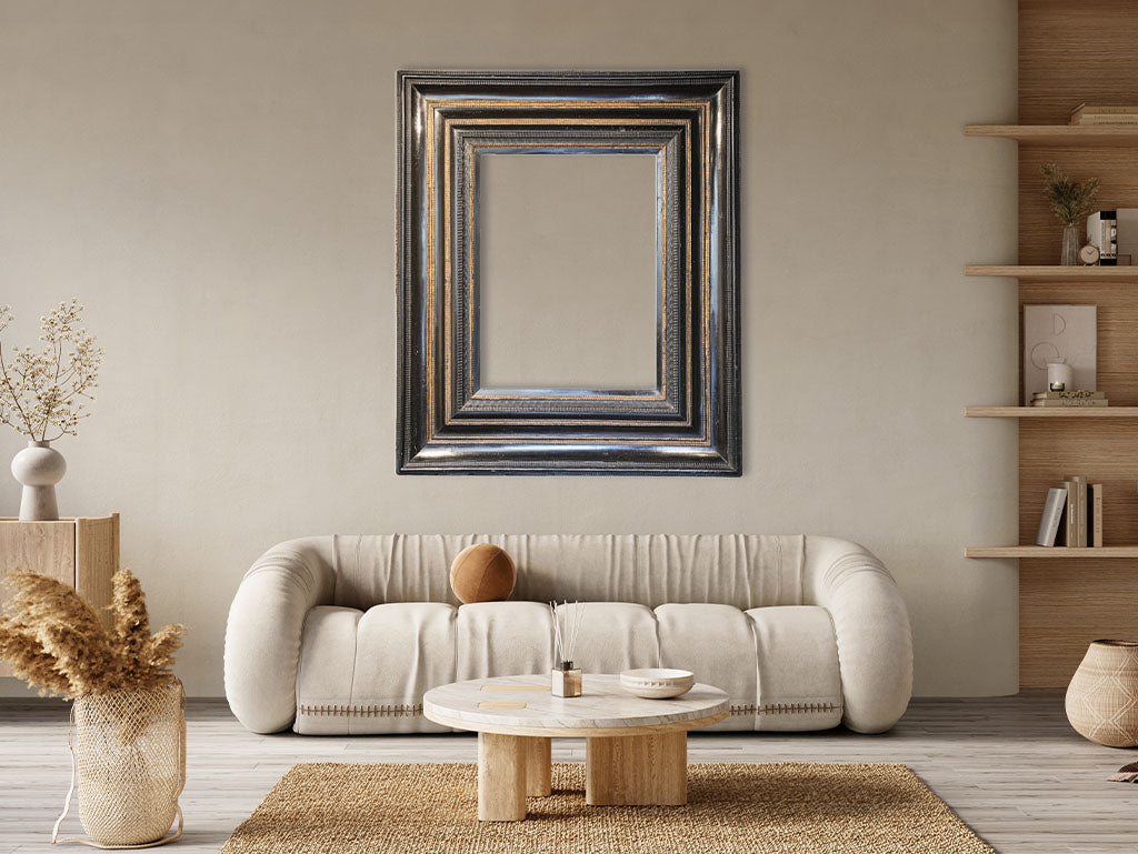 Intricate traditional handcrafted wood frame