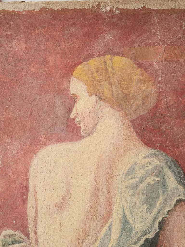 Authentic Pompeian red canvas