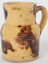 Vintage brown glaze coffee jug