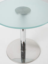 Mid-Century Opaque Glass Sofa Tables