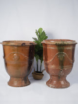 Classic large flame glazed urns