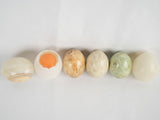 Unique alabaster eggs with realistic yolk