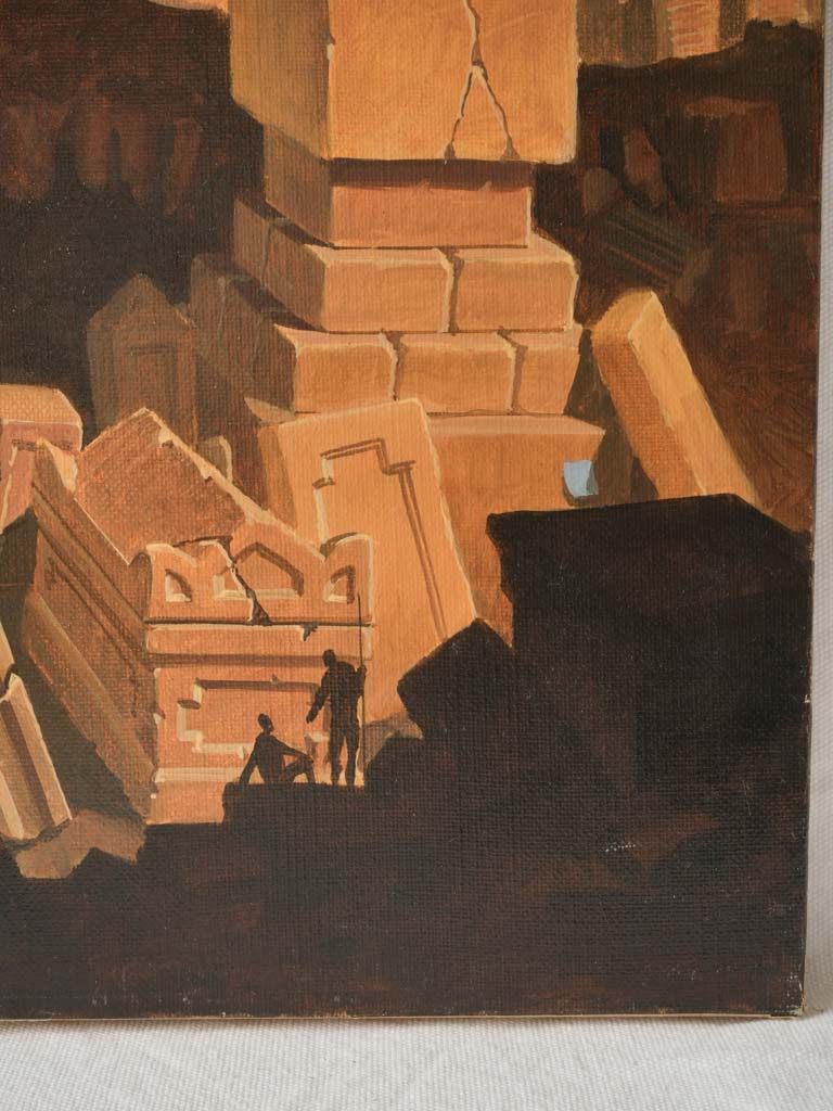 Richly detailed capriccio art painting