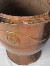 Large vintage terracotta garden urns