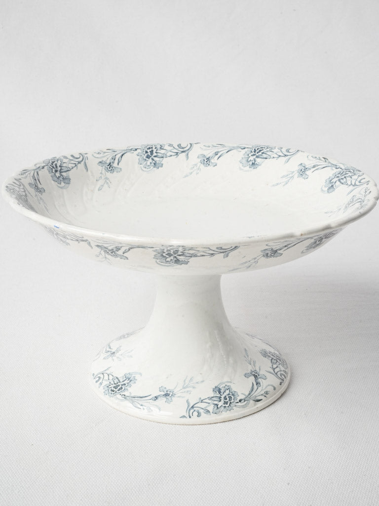 Graceful antique ironstone compote dish
