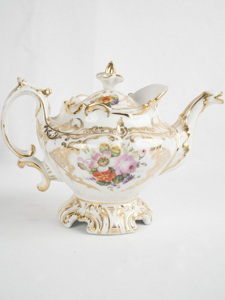 Ornate French sugar bowl porcelain