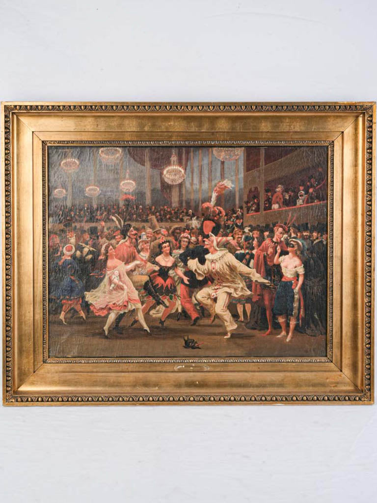 Richly colored vintage oil painting  