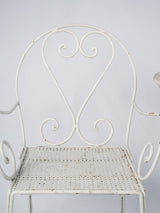Delicate antique French garden seating