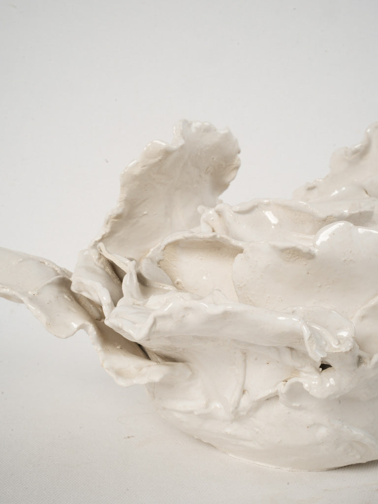 Refined white-coated cabbage artwork