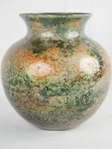 Unique vintage-inspired colorful glass vase