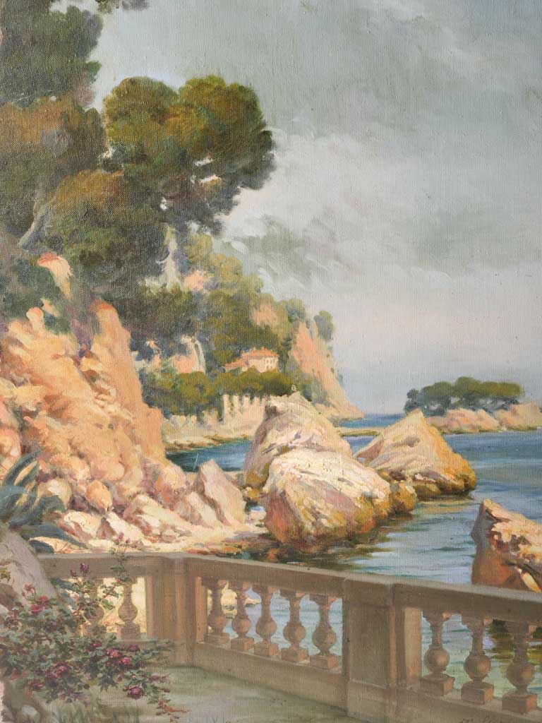Elegant coastal-style scenic painting  