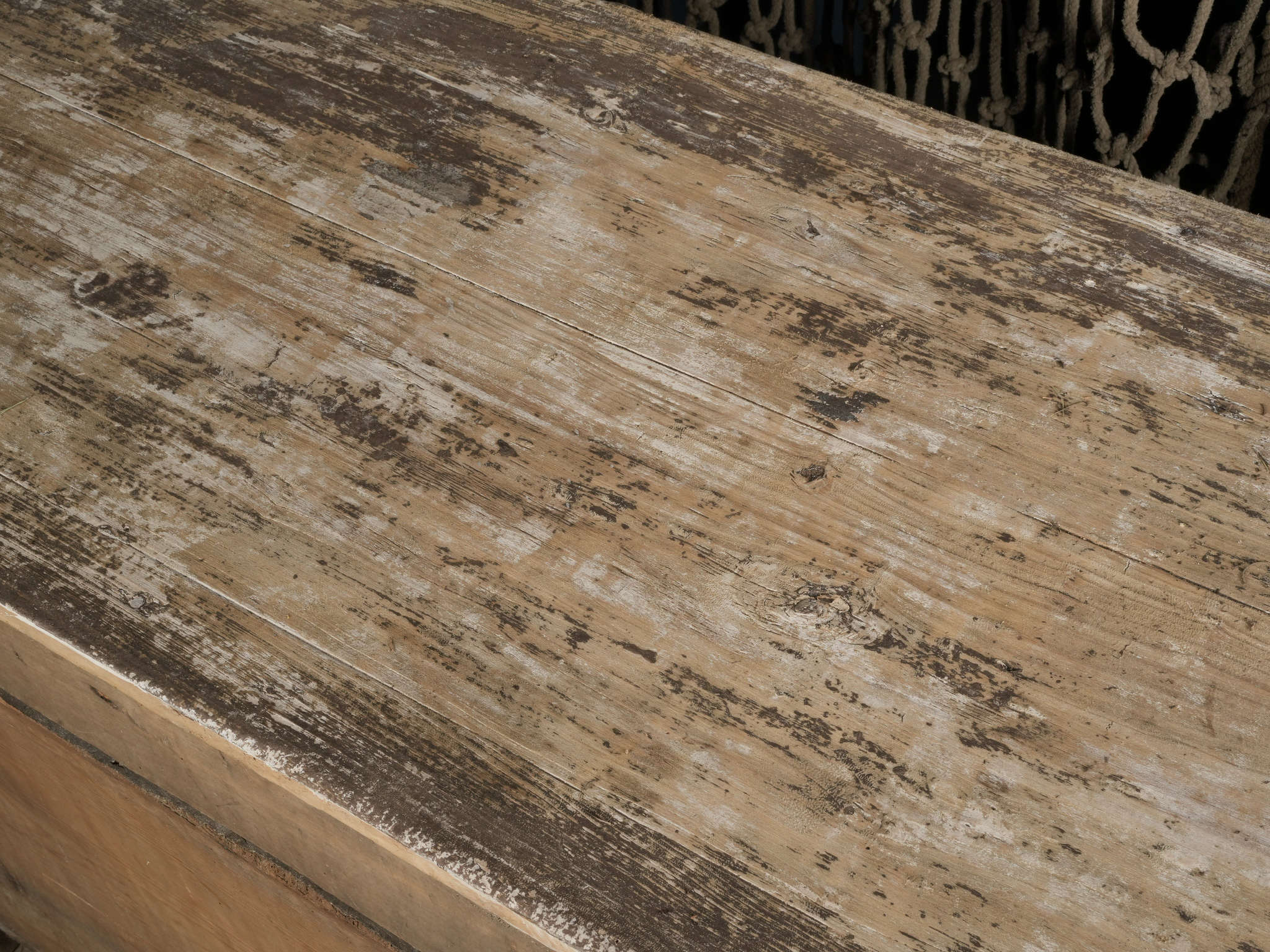 Warm weathered finish sideboard  