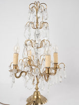Large crystal table lamp - girandole 22½"