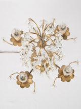 Large crystal table lamp - girandole 22½"