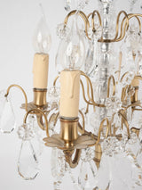 Large crystal table lamp - girandole 22½"