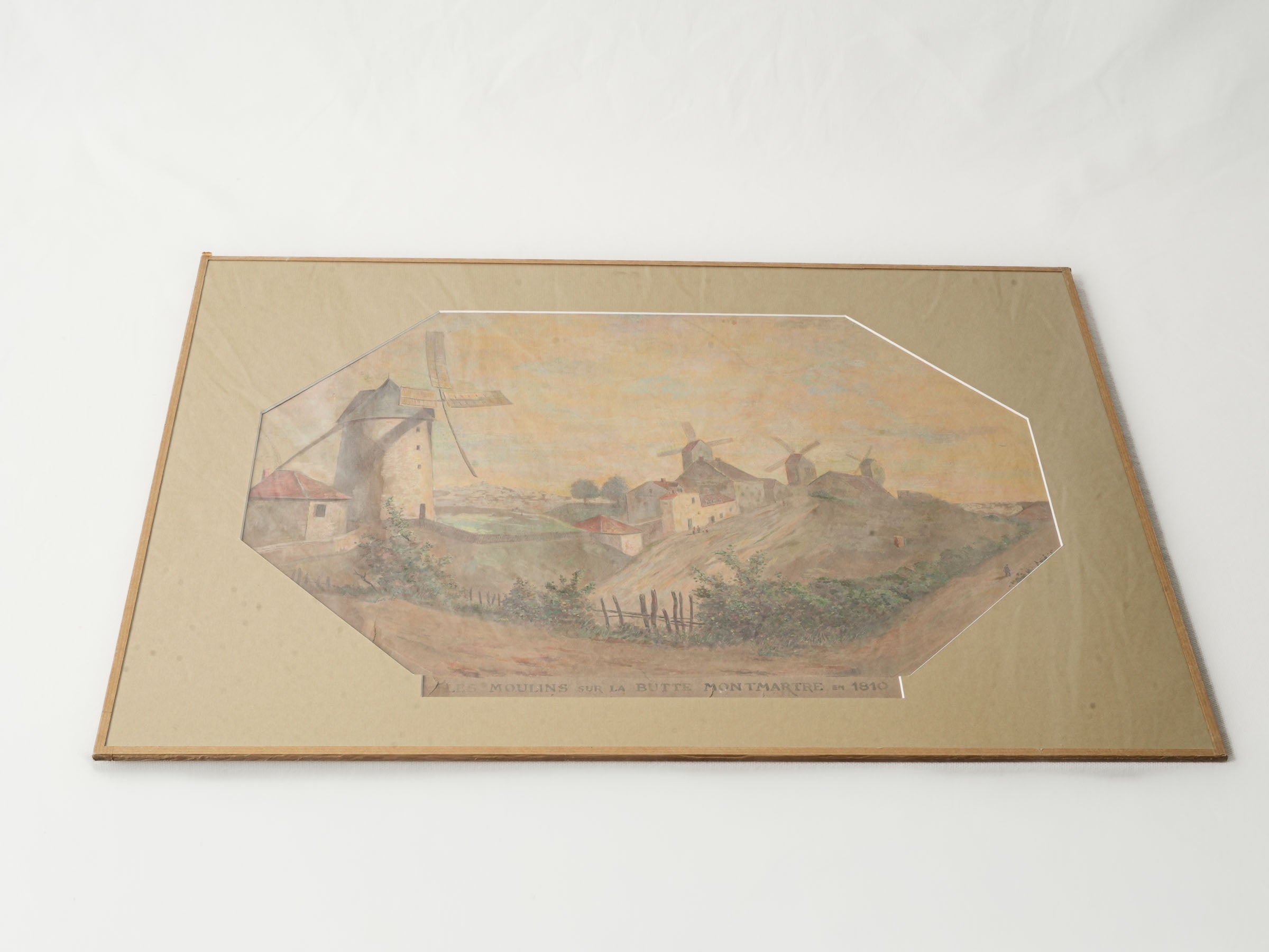 Nostalgic rural-themed French painting