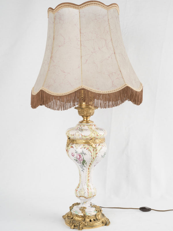 Antique gilded Samson porcelain lamp