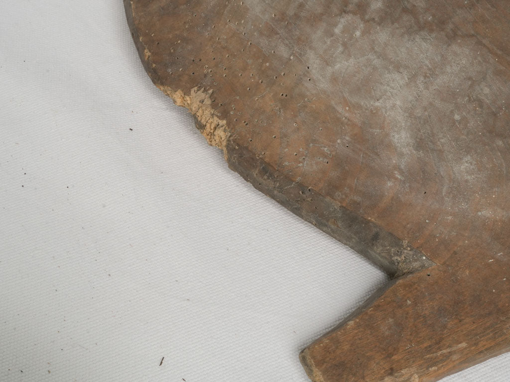 French Antique Wooden Trough Bowl