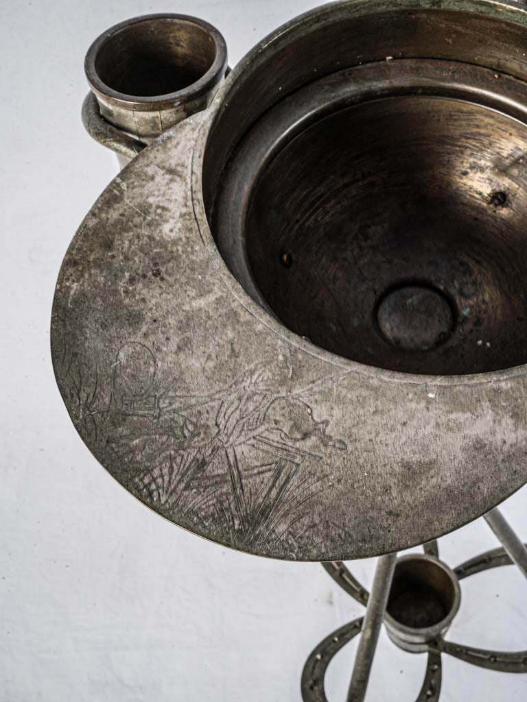 Ornate leather-wrapped riding crops