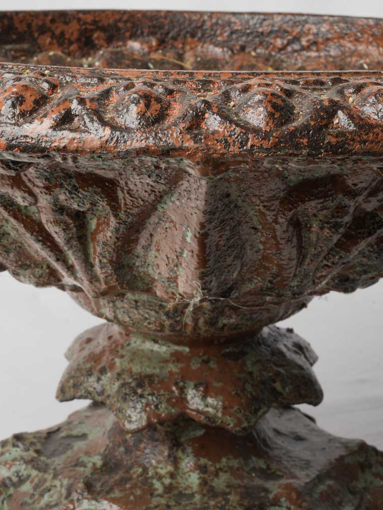 Timeless iron topiary garden urn