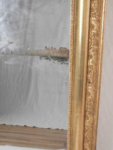 Detailed palmette motif French mirror