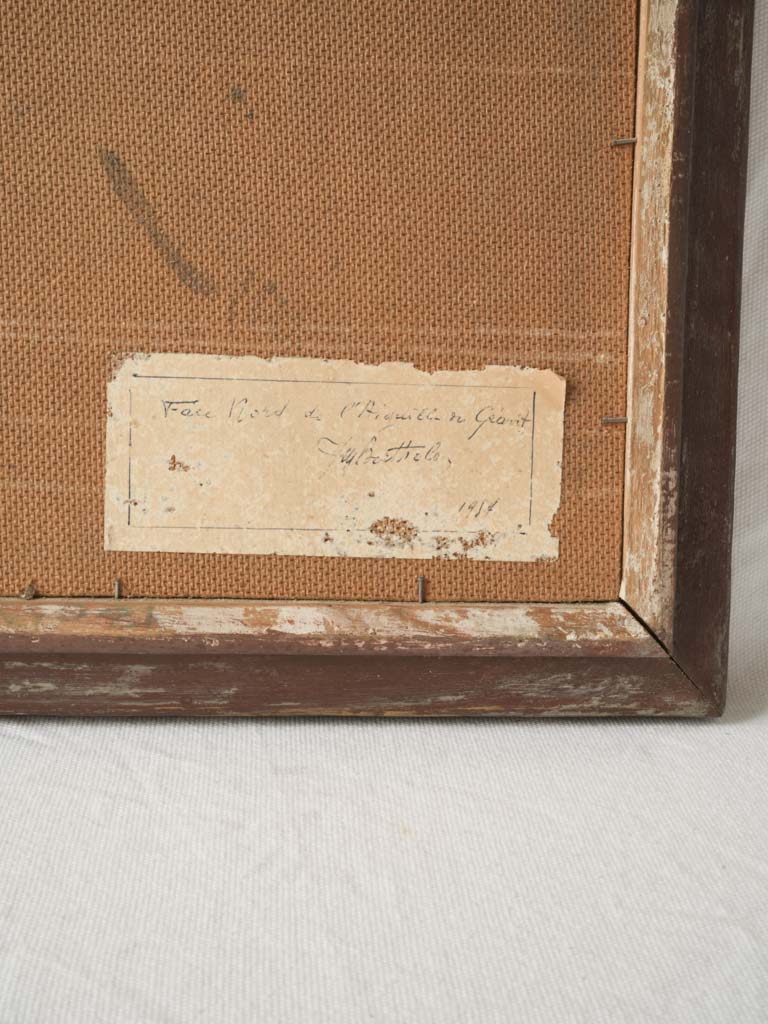 Atmospheric Alpine Landscape Dated 1954 - 22¾" x 20"