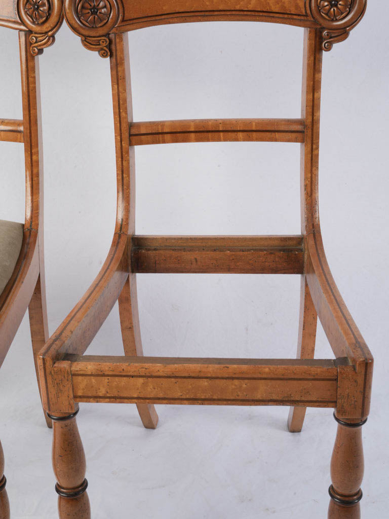 Splayed saber legged chairs  