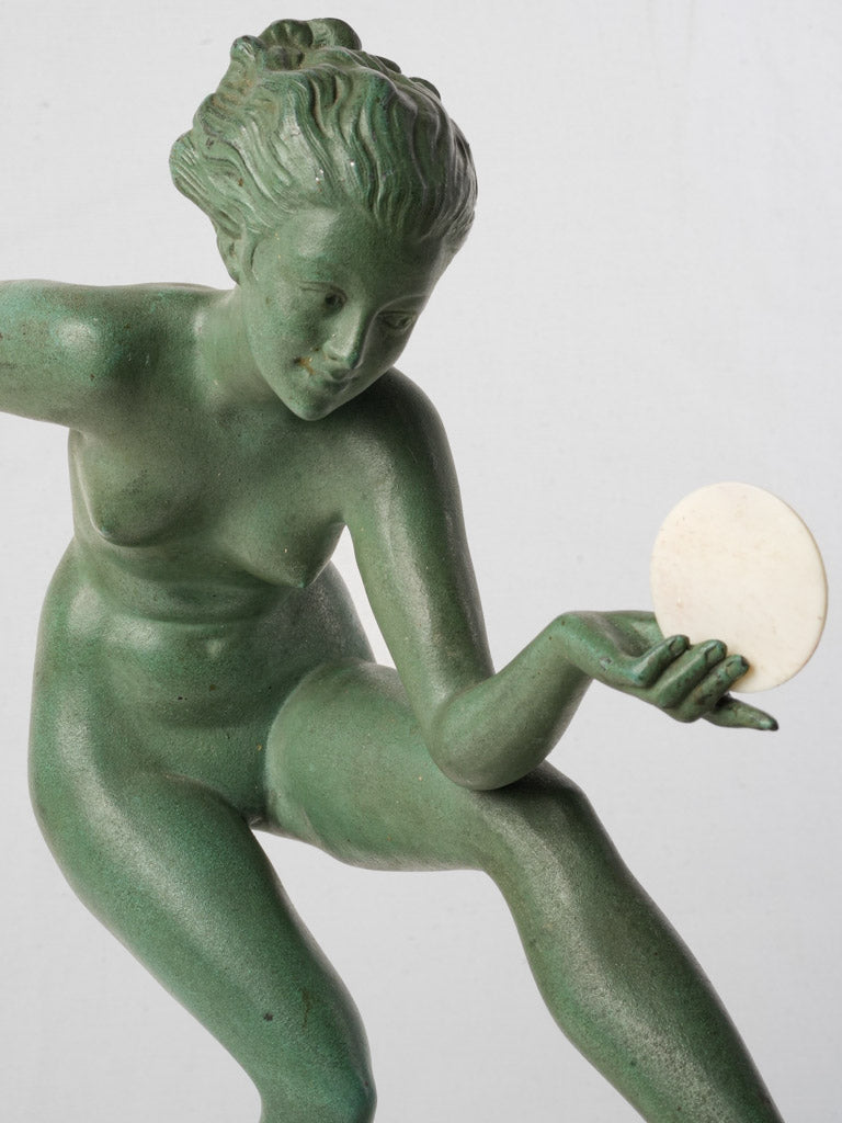 Elegant vintage bronze sculpture  