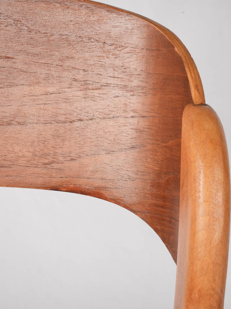 4 Baumann sleigh armchairs  - ash