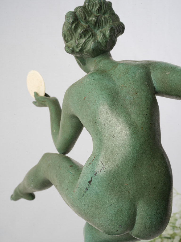 Antique streamlined dancer statue  