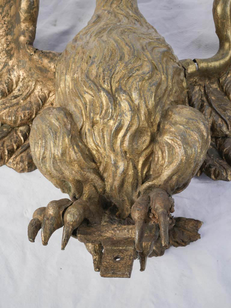 Historic ceremonial eagle sculpture decoration