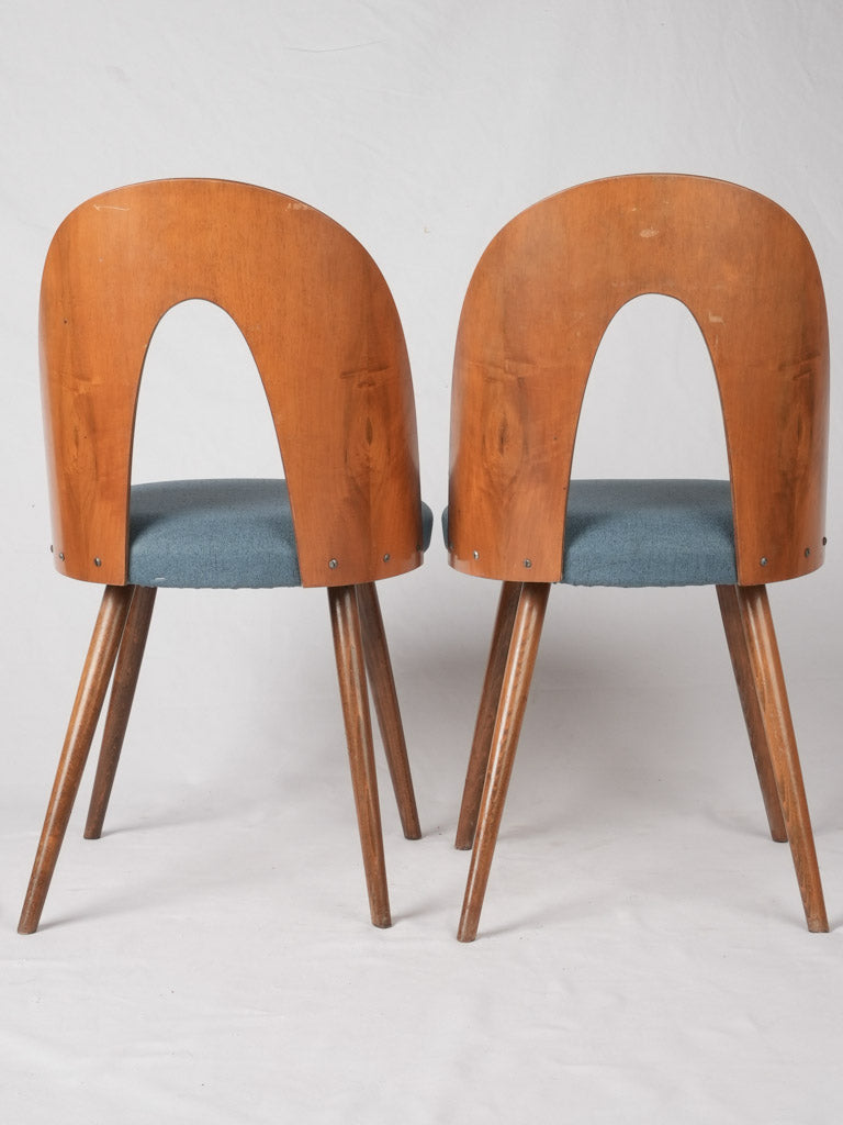 Set of four mid century Antonin Suman chairs