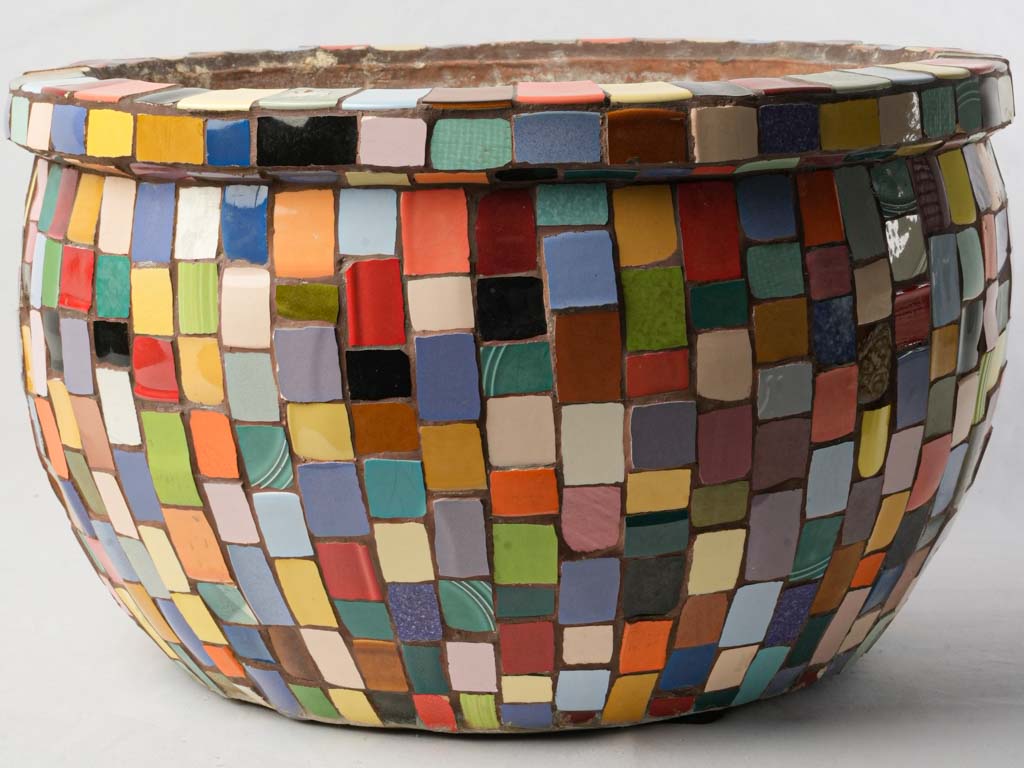 Artistic pique-assiette terracotta vessel  