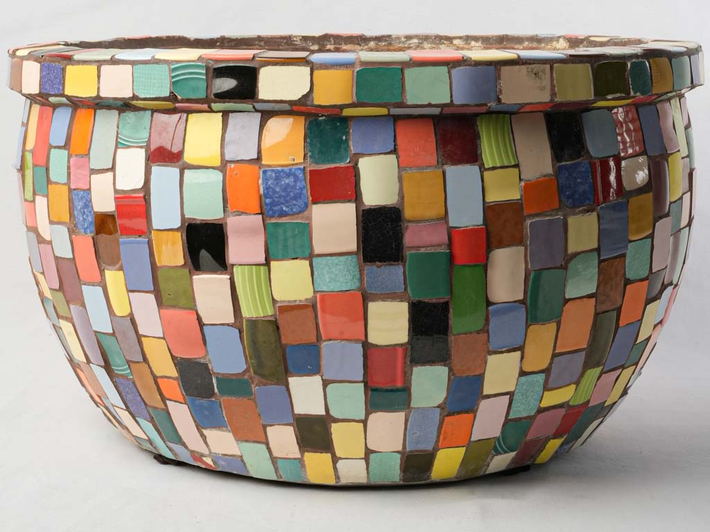 1960s handcrafted terracotta pot  
