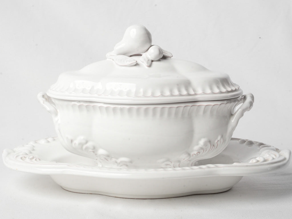 Elegant French earthenware platter